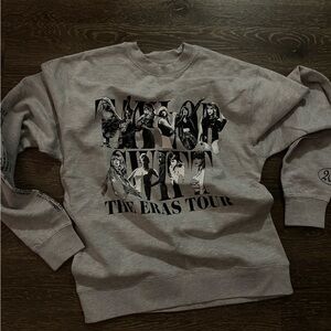Taylor Swift The Eras Tour Gray Sweatshirt